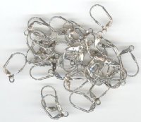 10 Pairs of Nickel Plated Lever Back Earrings with Shell