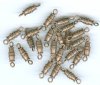 25 16mm Antique Copper Barrel Screw Clasps