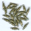 25 16mm Antique Gold Barrel Screw Clasps