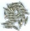 25 16x4mm Nickel Barrel Screw Clasps