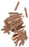 50 19mm Antique Copper Three Hole Spacer Bar