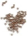 100 3mm Smooth Antique Copper Crimps