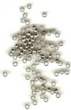 100 3mm Smooth Nickel Crimps