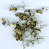 50 Small Antique Gold Pinch Bails