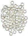100 7mm Silver Plated Jump Rings