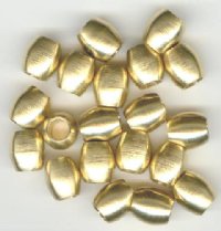20 8x8mm Brushed Brass Ovals
