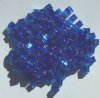 10 grams of 4x4mm Silver Lined Sapphire Miyuki Cubes