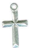 1 26x15mm Plain Antique Silver Cross Pendant