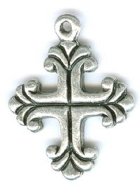 1 22x17mm Antique Silver Cross Pendant
