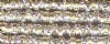 10 4.5mm Silver Rondelles with Crystal AB Rhinestones