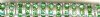 10 6mm Silver Rondelles with Peridot Rhinestones