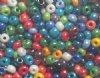20 Gram Vial of 2/0 Opaque Lustre Mix Seed Beads
