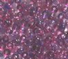 50g 6/0 Transparent Tri-Mix Crystal Fuchsia Purple