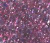 50g 6/0 Transparent Tri-Mix Crystal Fuchsia Purple