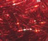 25 Grams 15mm Silver Lined Red Twisted Bugle Beads