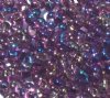 25 grams of 3x7mm Transparent Amethyst AB Farfalle Seed Beads
