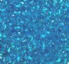 25 grams of 3x7mm Transparent Aqua AB Farfalle Seed Beads