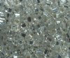 50g 3x3mm Silverlined Crystal Tiny Cube Beads