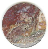 1 35x7mm Breciated Jasper Coin