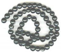 16 inch strand of 8mm Round Black Onyx Beads