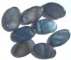8 25x15mm Flat Oval Montana Dyed Shell Beads