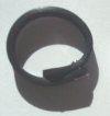 1 6x2mm Black Rubber Slider Ring
