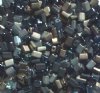 50g 5x4x2mm Black Multi Mix Tile Beads