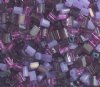 50g 5x4x2mm Purple Multi Mix Tile Beads
