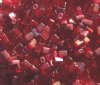 50g 5x4x2mm Red Multi Mix Tile Beads