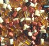 50g 5x4x2mm Topaz Multi Mix Tile Beads