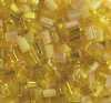 50g 5x4x2mm Yellow Multi Mix Tile Beads