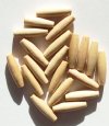 20 16x5mm (2mm Hole) Natural Oval Wood Beads