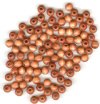 100 6mm Light Brown Round Wood Beads