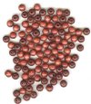 100 6mm Mahogany Round Wood Beads