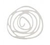 1, 32x30mm Beadwork Silver Plated Rose Pendant / Link