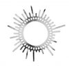 1, 45x42mm Beadwork Silver Plated Sun Pendant / Link