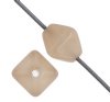 50 6mm Bicone Coated Translucent Light Taupe