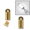 Pack of 6 Gold Plated Bead Bandit Crimp Finding