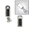 Pack of 6 Silver Plated Bead Bandit Crimp Finding