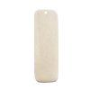 1, 77x27mm Carved Alabaster Curved Slab Worked on Bone Pendant