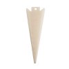 1, 79x25mm Carved Alabaster Arrowhead Worked on Bone Pendant