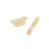 20 7x17mm White Carved Small Bird Worked On Bone Beads