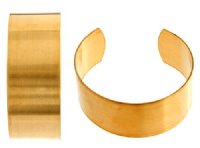 1 Inch Wide Flat Brass Cuff Bracelet