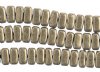 50 6x3mm Emperador Saturated Metallic Two Hole Glass Brick Beads
