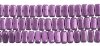 50 6x3mm Spring Crocus Saturated Metallic Two Hole Glass Brick Beads 