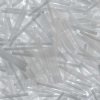 25 grams of 30mm Satin White Bugle Beads