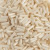 50g #3 Opaque Eggshell Bugle Beads