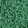 50g #3 Bugle Opaque Green Bugle Beads