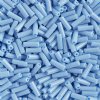50g #3 Opaque Light Blue Bugle Beads