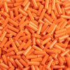 50g #3 Bugle Opaque Orange Bugle Beads